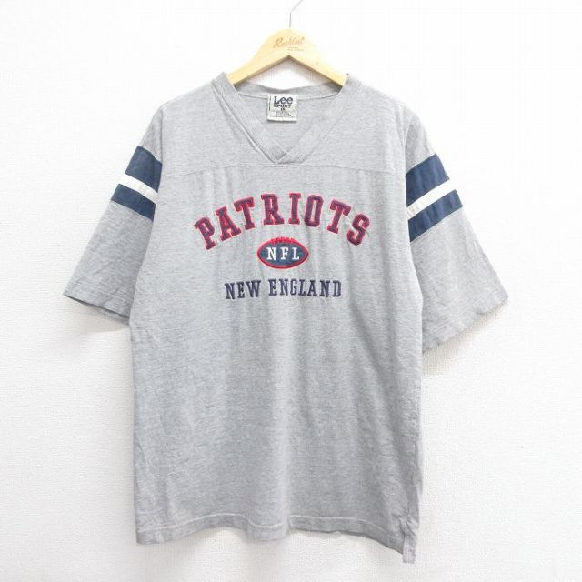 リー 00s 半袖Tシャツ ニューイングランドペイトリオッツ グレー XL | 古着