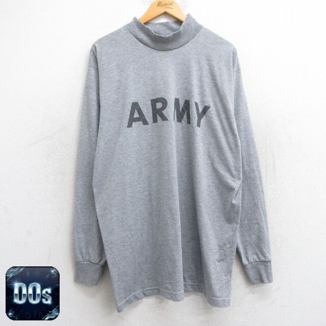 【50%OFF】00s 長袖Tシャツ ARMY リフレクター グレー XL | 古着
