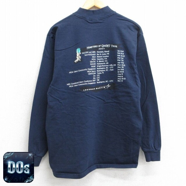 【50%OFF】00s 長袖Tシャツ MONSTERS OF GEOINT TOUR ネイビー L | 古着