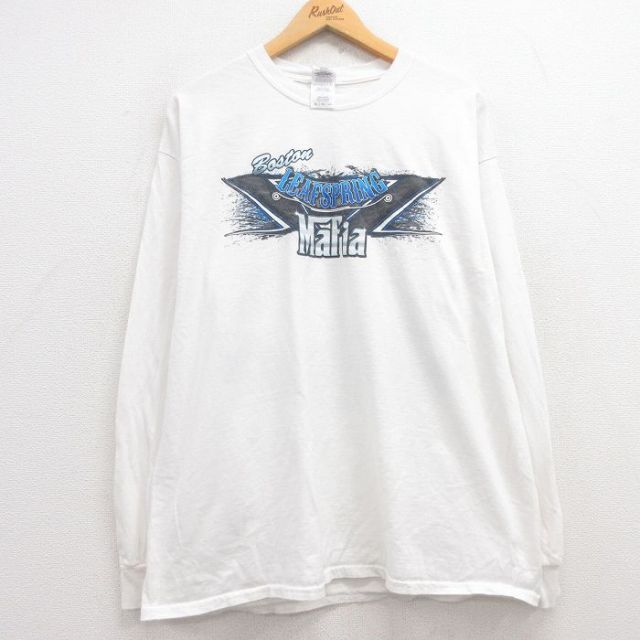 【50%OFF】00s 長袖Tシャツ 車 ホワイト XL | 古着