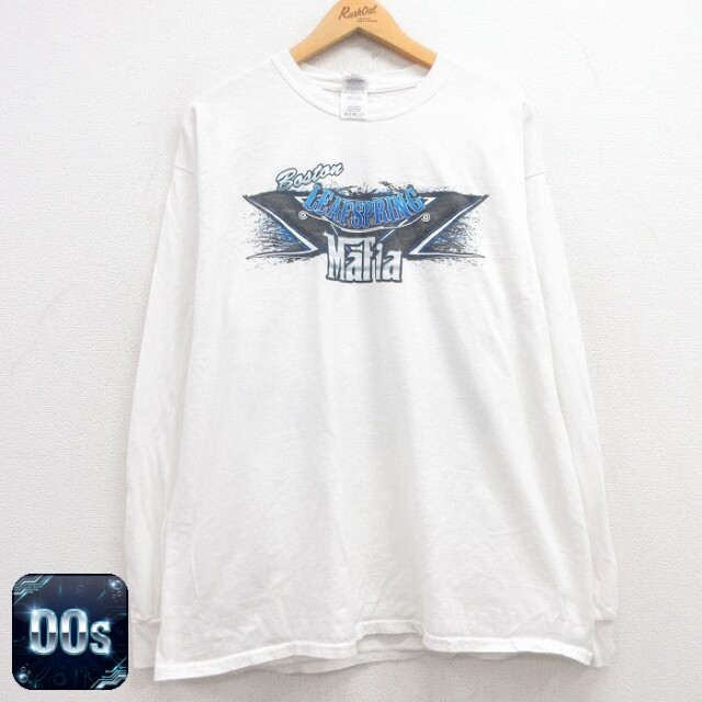 【50%OFF】00s 長袖Tシャツ 車 ホワイト XL | 古着