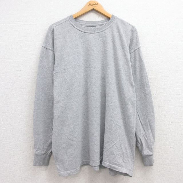 【50%OFF】長袖Tシャツ グレー XL | 古着
