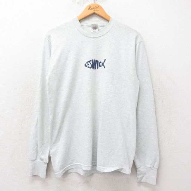 【50%OFF】フルーツオブザルーム 00s 長袖Tシャツ KESWICK グレー M | 古着