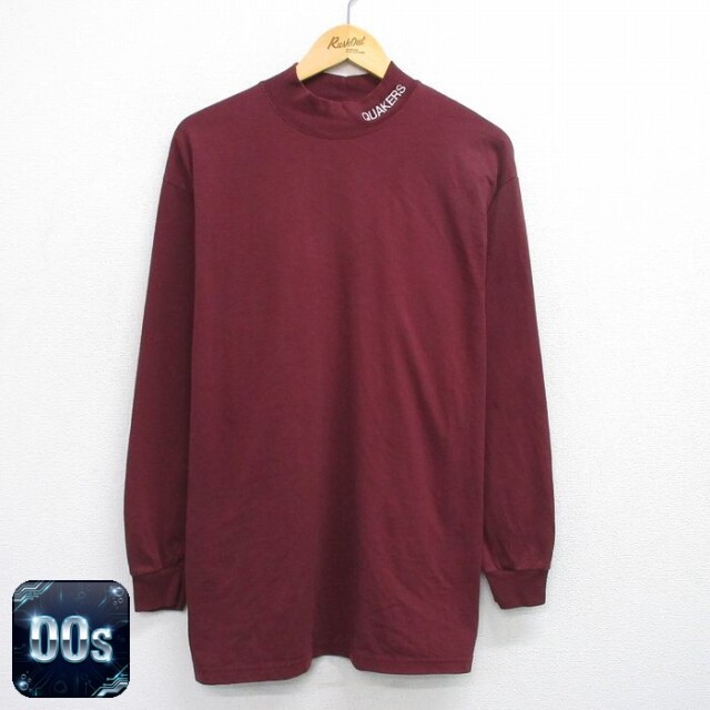 【50%OFF】00s 長袖Tシャツ QUAKERS エンジ XL | 古着