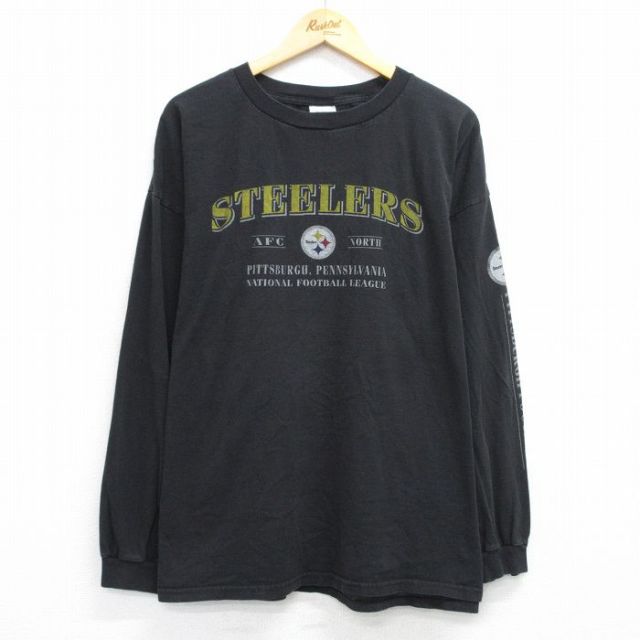【50%OFF】ピッツバーグスティーラーズ 00s 長袖Tシャツ NFL ブラック XL | 古着