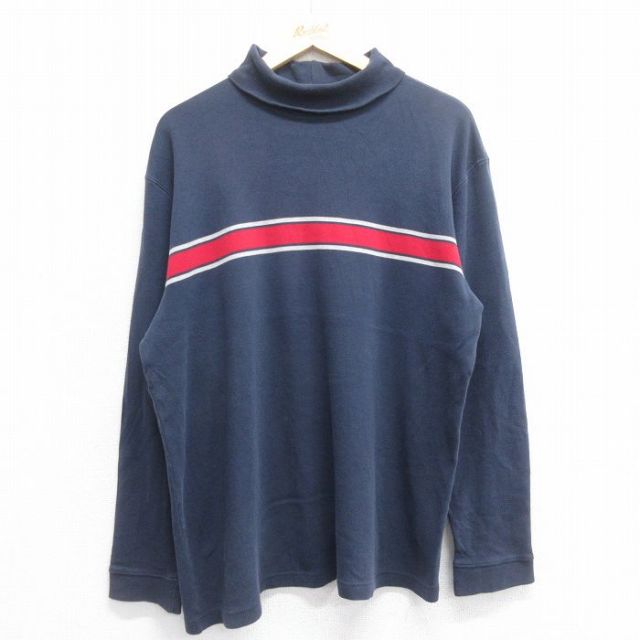 【50%OFF】オールドネイビー 00s 長袖Tシャツ タートルネック ネイビー XL | 古着