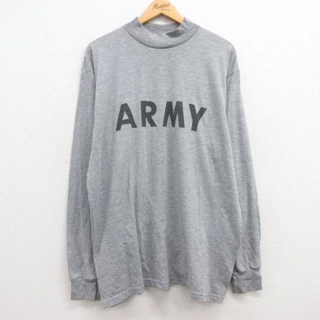 【50%OFF】00s 長袖Tシャツ ミリタリー リフレクター グレー XL | 古着