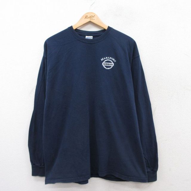 【50%OFF】ニッサン 00s 長袖Tシャツ ネイビー XL | 古着