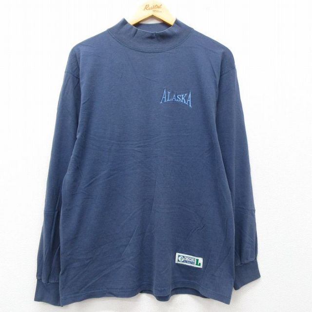 【50%OFF】ディスカス 90s 長袖Tシャツ アラスカ ネイビー L | 古着