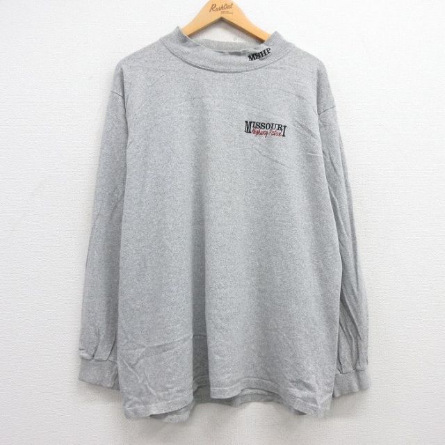 【50%OFF】90s 長袖Tシャツ ミズーリ グレー XL | 古着