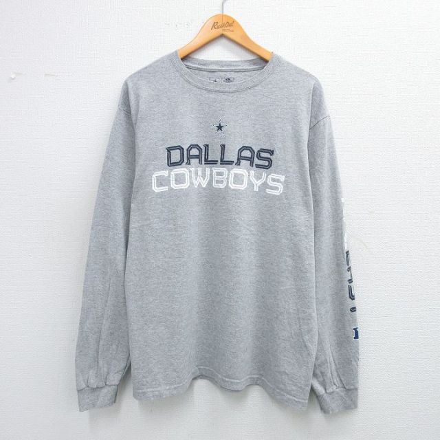 古着通販 XL☆古着 長袖 Tシャツ メンズ NFL ダラスカウボーイズ