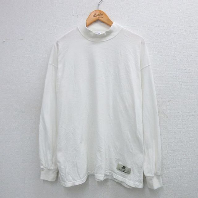 【50%OFF】ラッセル 00s 長袖Tシャツ ホワイト XL | 古着