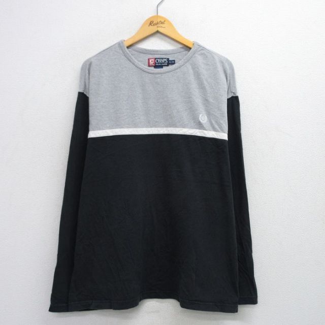 ラルフローレン 90s 長袖Tシャツ ワンポイントロゴ ブラック XL | 古着