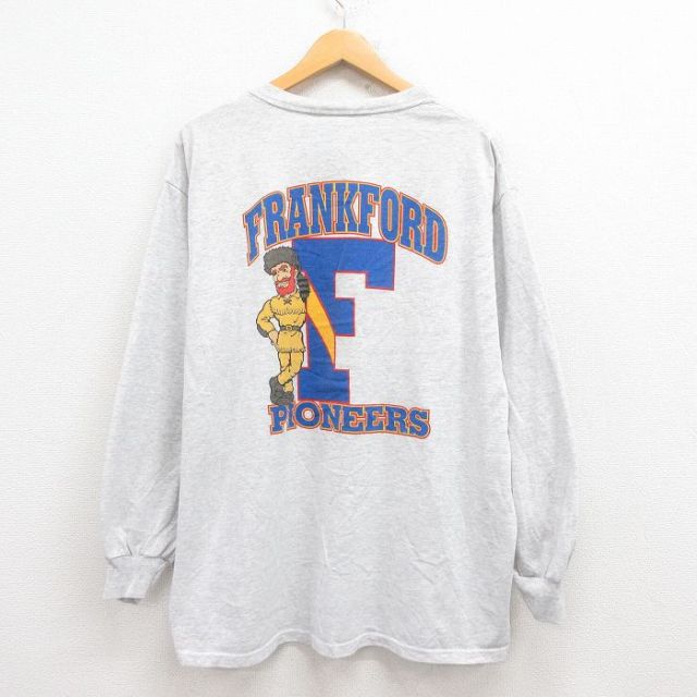 ジャージーズ 90s 長袖Tシャツ 霜降り グレー XL | 古着