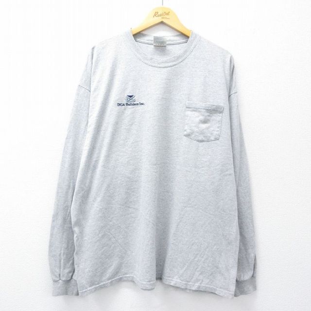 【50%OFF】00s 長袖Tシャツ DGA Builders グレー XL | 古着