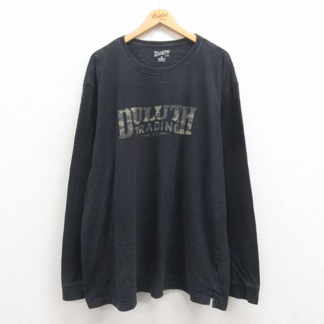 【50%OFF】DULUTH TRADING 長袖Tシャツ ビッグロゴ ブラック XL | 古着