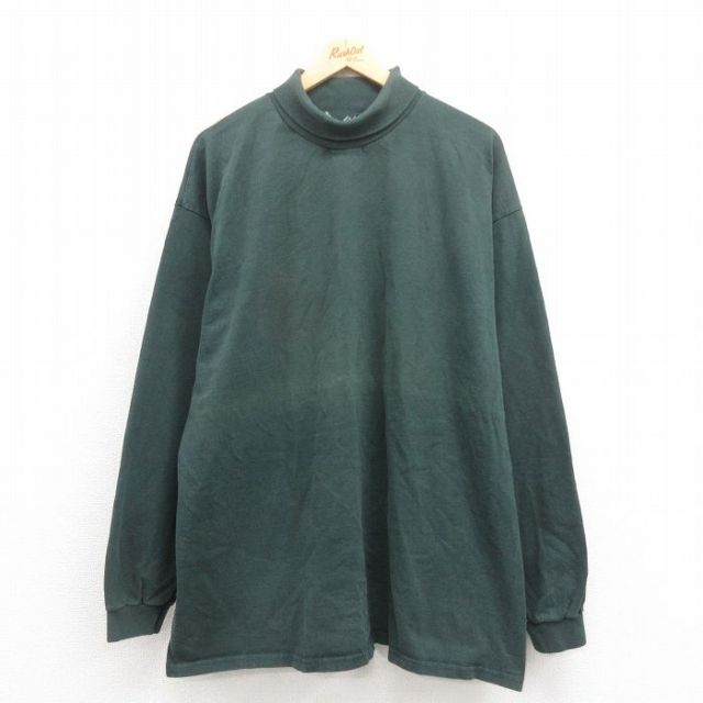 【50%OFF】リー 90s 長袖Tシャツ タートルネック グリーン XL | 古着