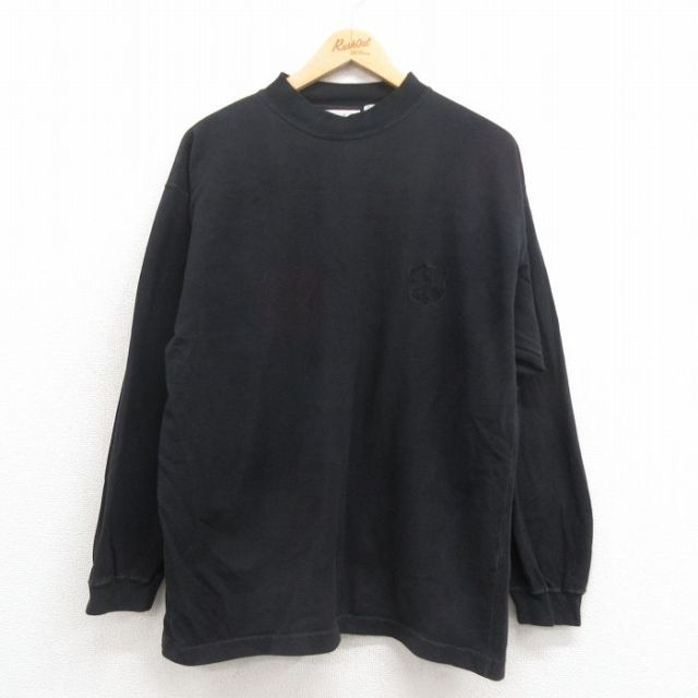 ビューグルボーイ 90s 長袖Tシャツ ワンポイントロゴ ブラック XL | 古着