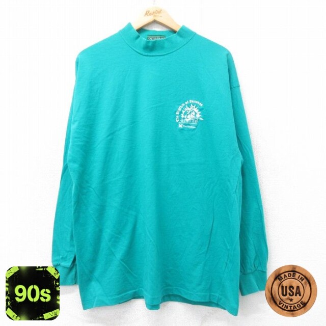 90s 長袖Tシャツ Rhythm ライトブルー XL | 古着