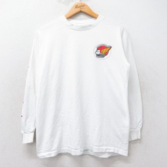 【50%OFF】90s 長袖Tシャツ GWRRA ホワイト L | 古着