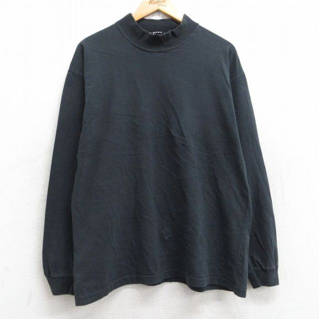 90s usa ビンテージ ターコイズ ハイネック Tシャツ 無地 レア 古着 古着 90s USA製 LL Bean 名作 「Double L shirt」 無地 プレーン