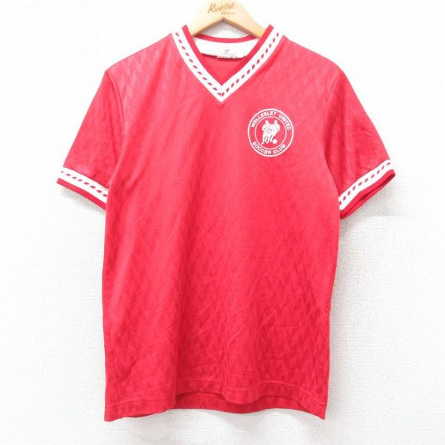 90s 半袖Tシャツ サッカー レッド M | 古着