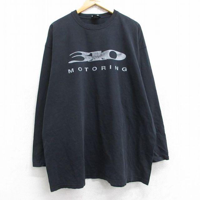 【50%OFF】90s 長袖Tシャツ 310 MOTORING ブラック XL | 古着