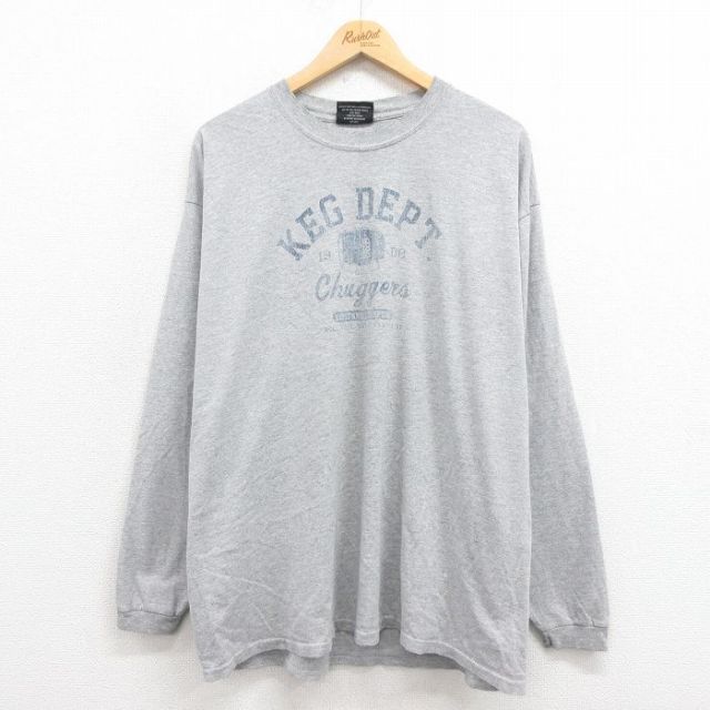 【50%OFF】00s 長袖Tシャツ KEG グレー XL | 古着