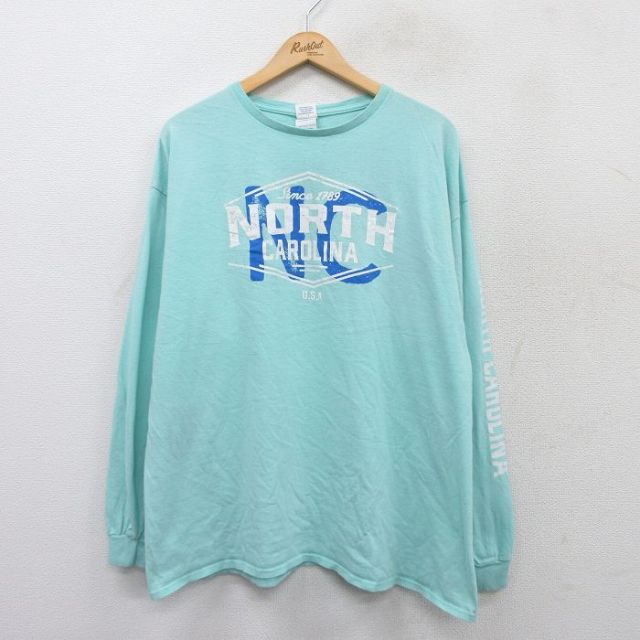 【50%OFF】ノースカロライナ 長袖Tシャツ ライトブルー XL | 古着