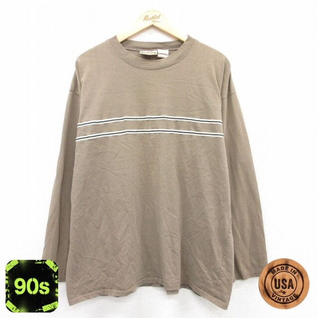 ビューグルボーイ 90s 長袖Tシャツ ベージュ XL | 古着