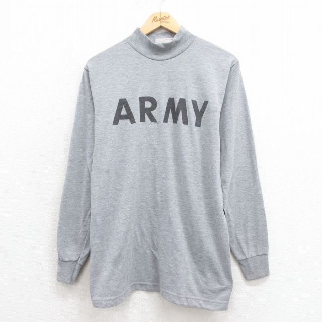 長袖Tシャツ ミリタリー グレー M | 古着