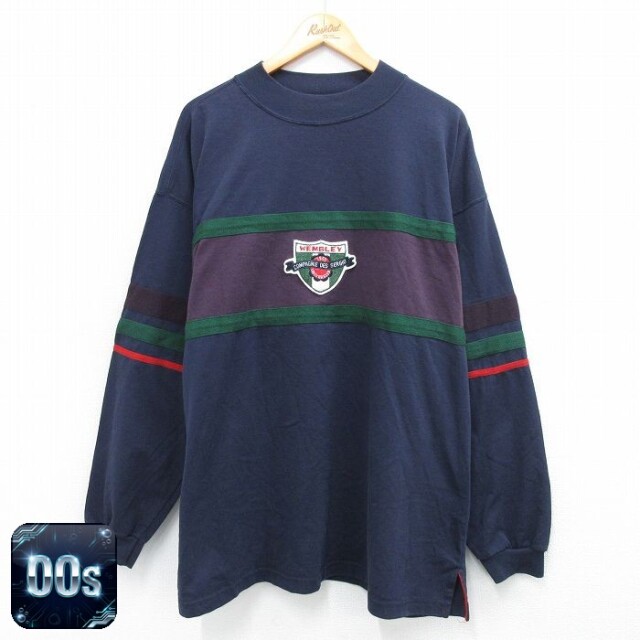 00s 長袖Tシャツ WEMBLEY ネイビー XL | 古着