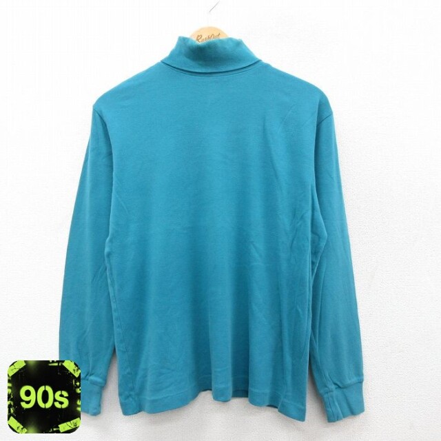 【50%OFF】エディーバウアー 90s 長袖Tシャツ ブルーグリーン L | 古着