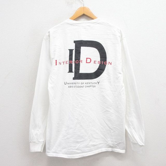 【20%OFF】L★古着 All sports 長袖 ビンテージ Tシャツ メンズ 90年代 90s ID コットン USA製 白 ホワイト 【spe】 25sep26 中古