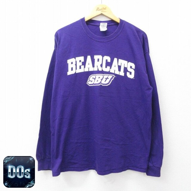 ベアキャッツ 00s 長袖Tシャツ BEARCATS パープル XL | 古着