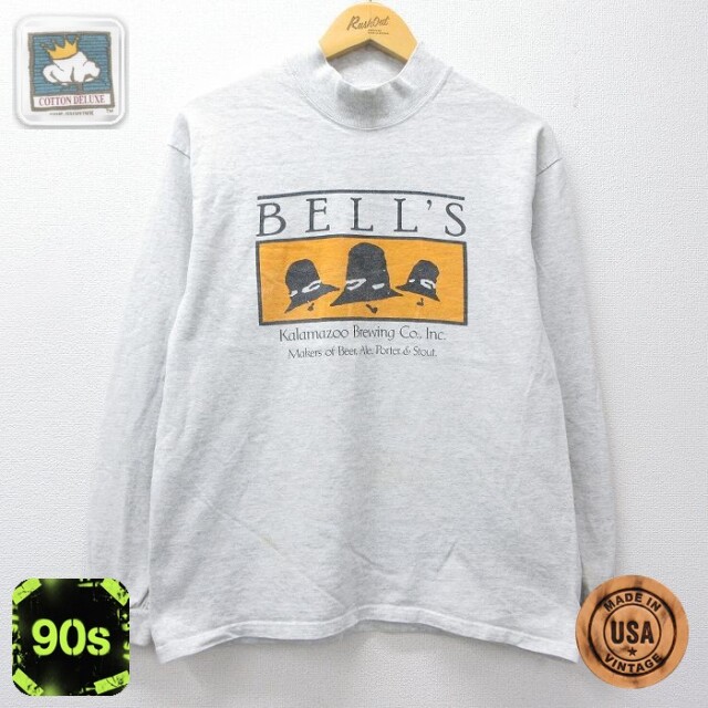 90s 長袖Tシャツ BELLS グレー M | 古着