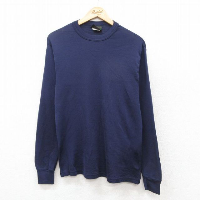 【50%OFF】90s 長袖Tシャツ ネイビー M | 古着