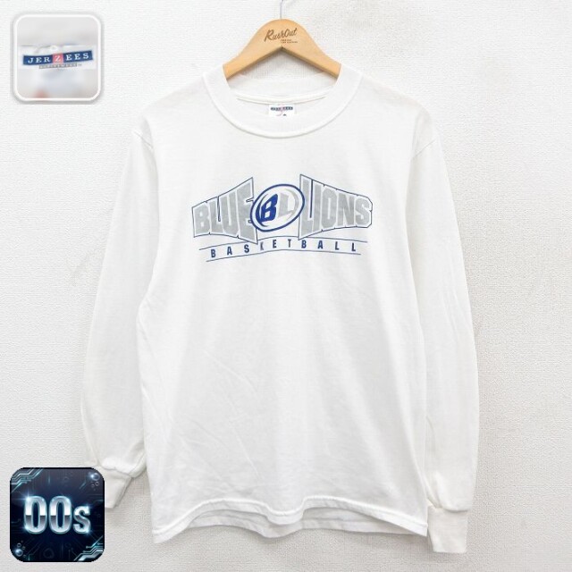 ジャージーズ 00s 長袖Tシャツ BLUE LIONS ホワイト M | 古着