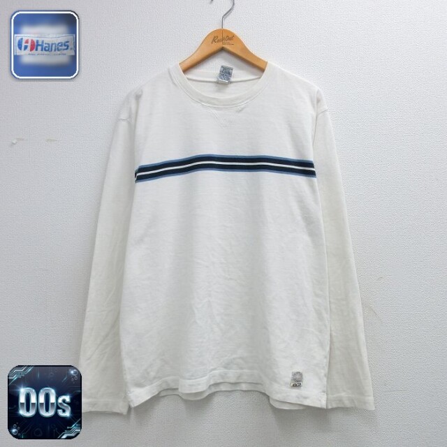 【50%OFF】オールドネイビー 00s 長袖Tシャツ ホワイト XL | 古着