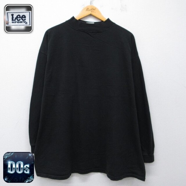 リー 00s 長袖Tシャツ モックネック ブラック XL | 古着