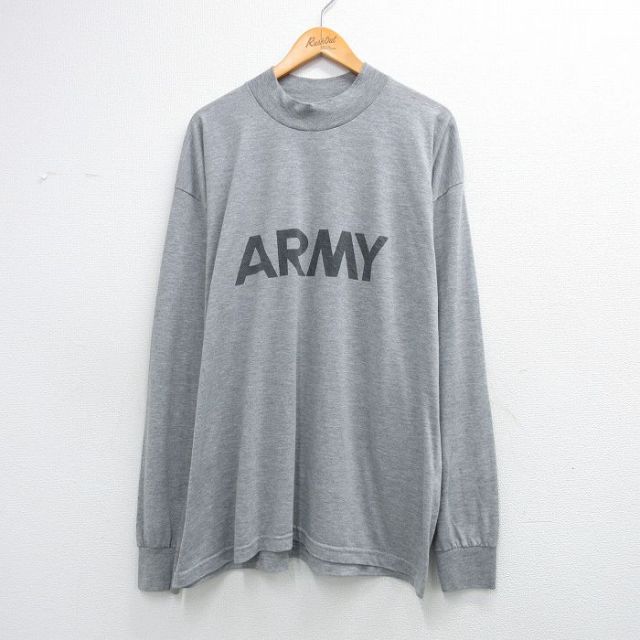 【20%OFF】グレー霜降り ミリタリーTシャツ リフレクター XL | 古着