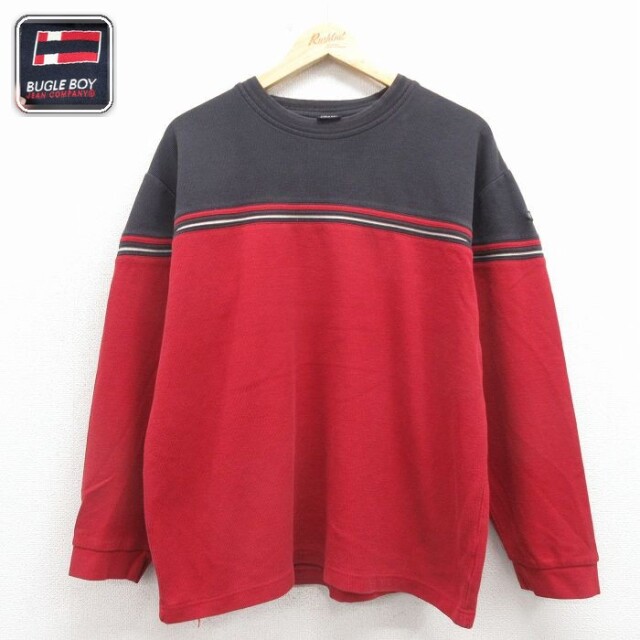 ビューグルボーイ 長袖Tシャツ レッド XL | 古着