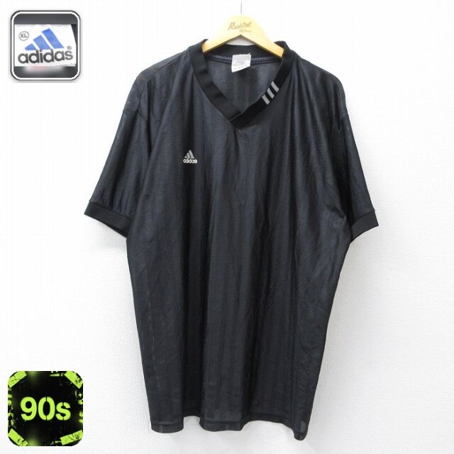 【20%OFF】アディダス 90s 半袖Tシャツ ワンポイントロゴ ブラック メンズXL相当 | 古着