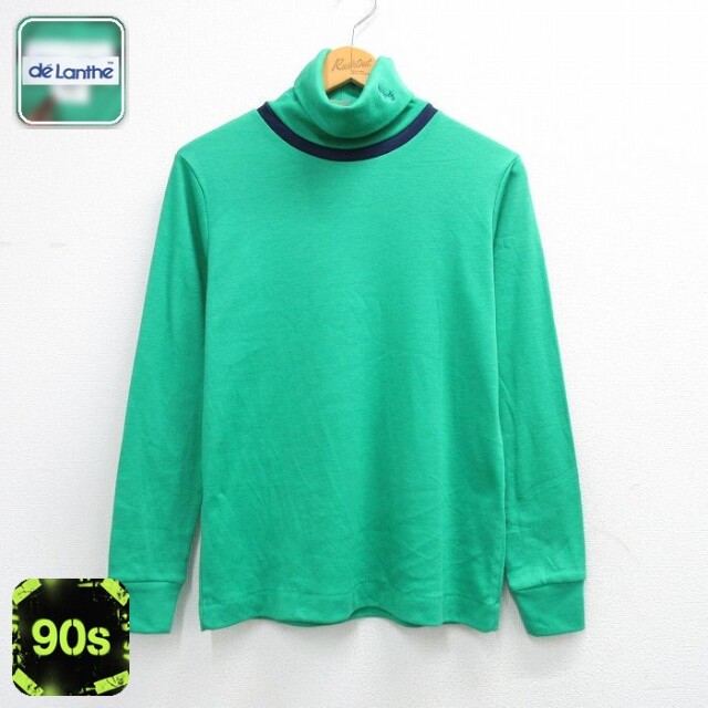 90s 長袖Tシャツ グリーン メンズM相当 | 古着