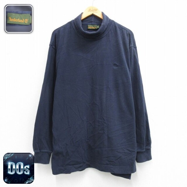 【20%OFF】ティンバーランド 00s 長袖Tシャツ ワンポイントロゴ ネイビー メンズXL相当 | 古着