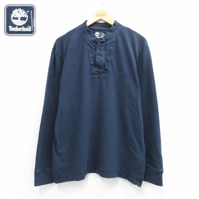 【20%OFF】ティンバーランド 長袖Tシャツ ワンポイントロゴ ネイビー メンズXL相当 | 古着