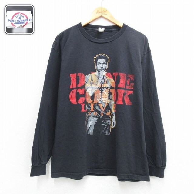 デインクック 長袖Tシャツ ブラック メンズXL相当 | 古着