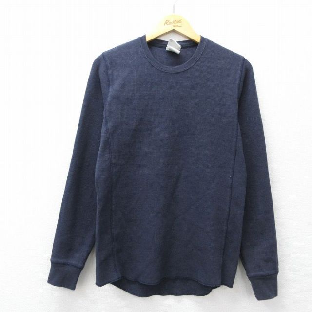 ノースフェイス 長袖Tシャツ ネイビー メンズM相当 | 古着