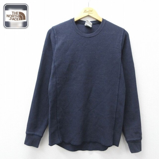 【20%OFF】ノースフェイス 長袖Tシャツ ネイビー メンズM相当 | 古着