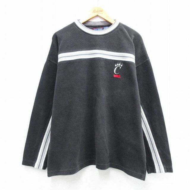 00s 長袖Tシャツ シンシナティベアキャッツ ブラック メンズXL相当 | 古着